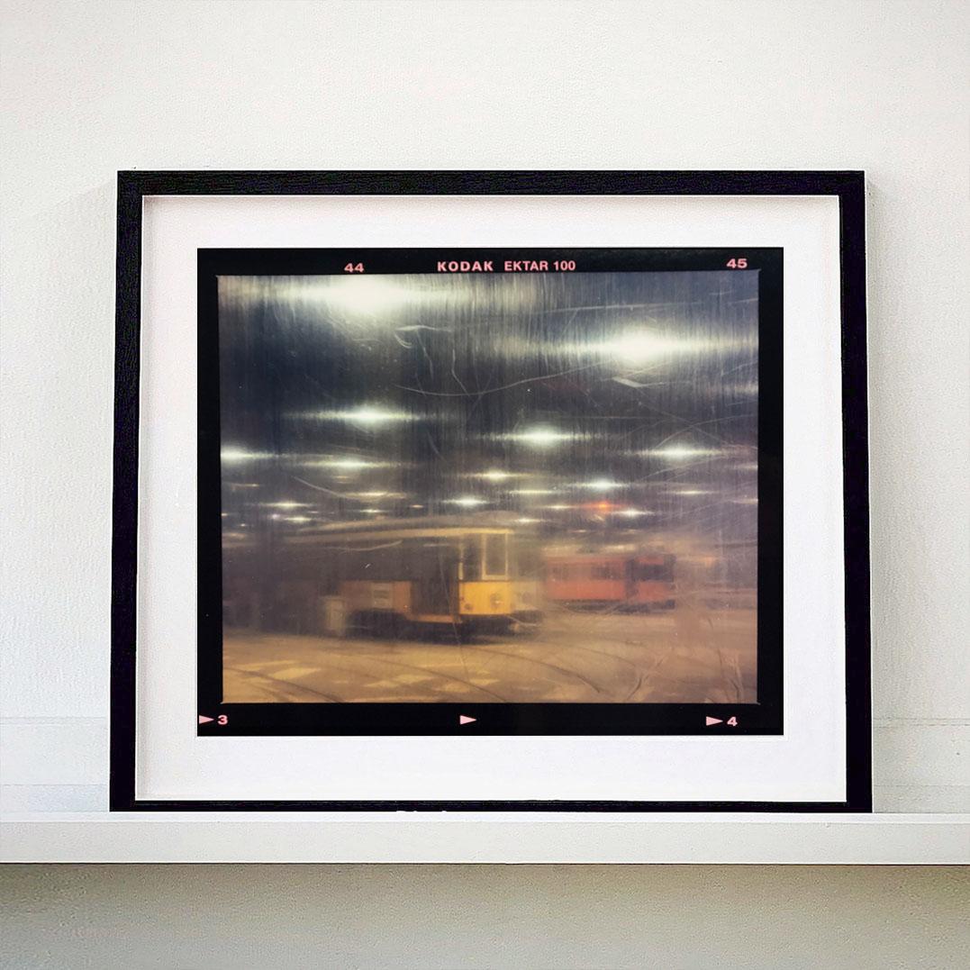 Turro Tram Depot, Milan - Abstract Italian color photography - Photograph by Richard Heeps