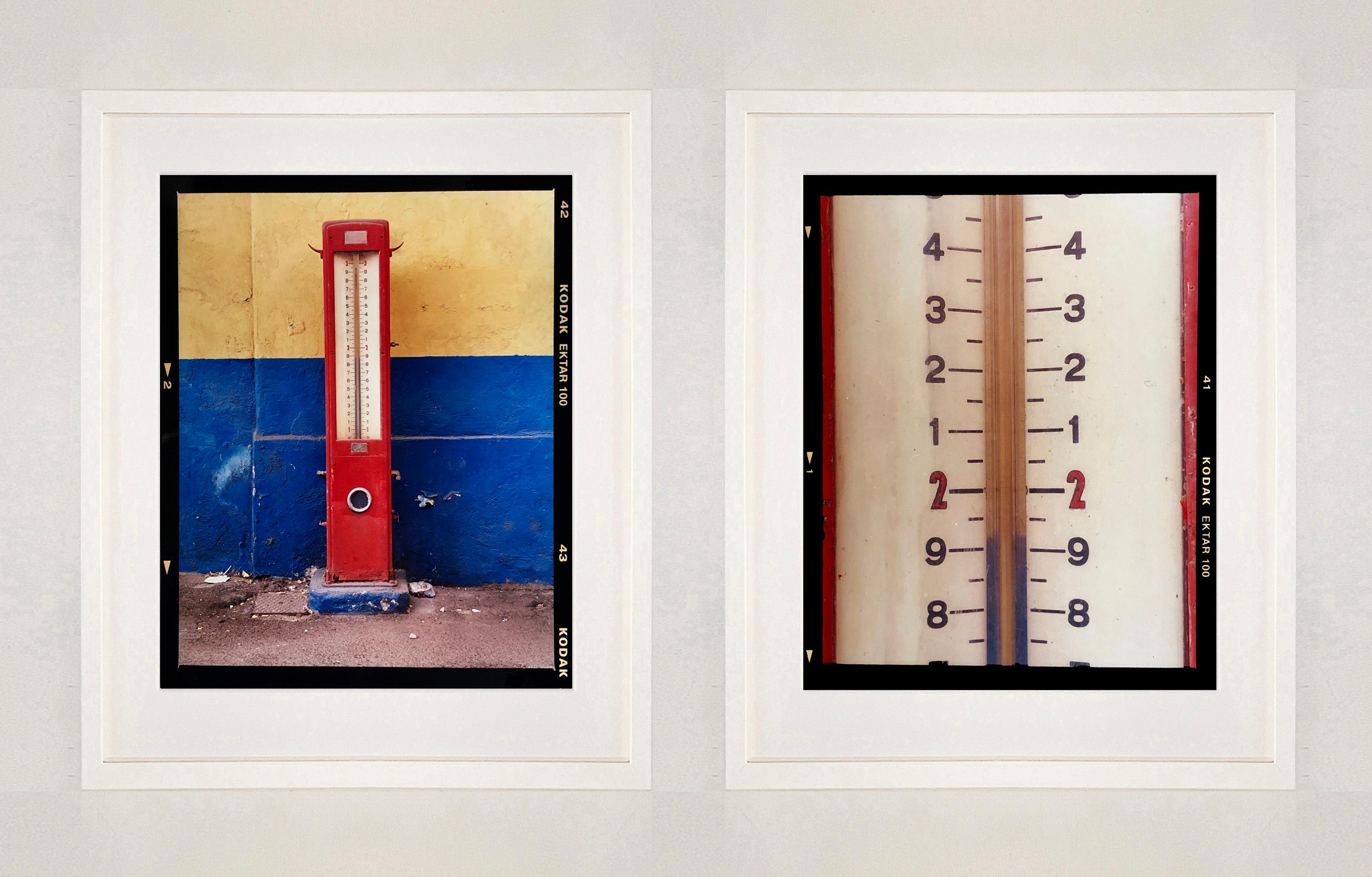Tyre Pressure Gauge, Milan - Italian color photography - Contemporary Print by Richard Heeps