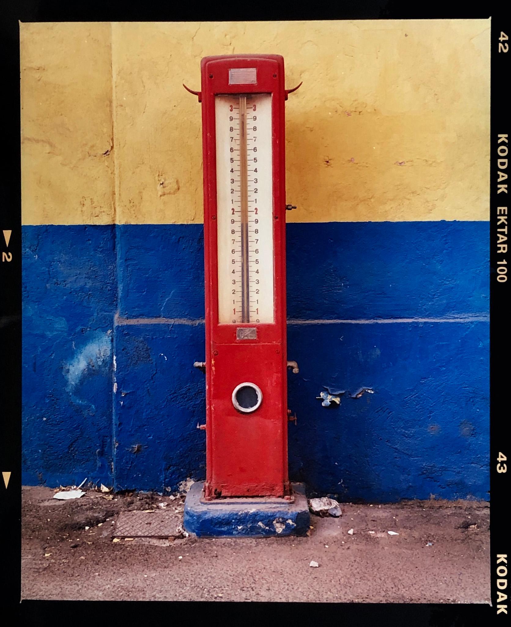 Richard Heeps Landscape Photograph - Tyre Pump, Milan - Italian color photography