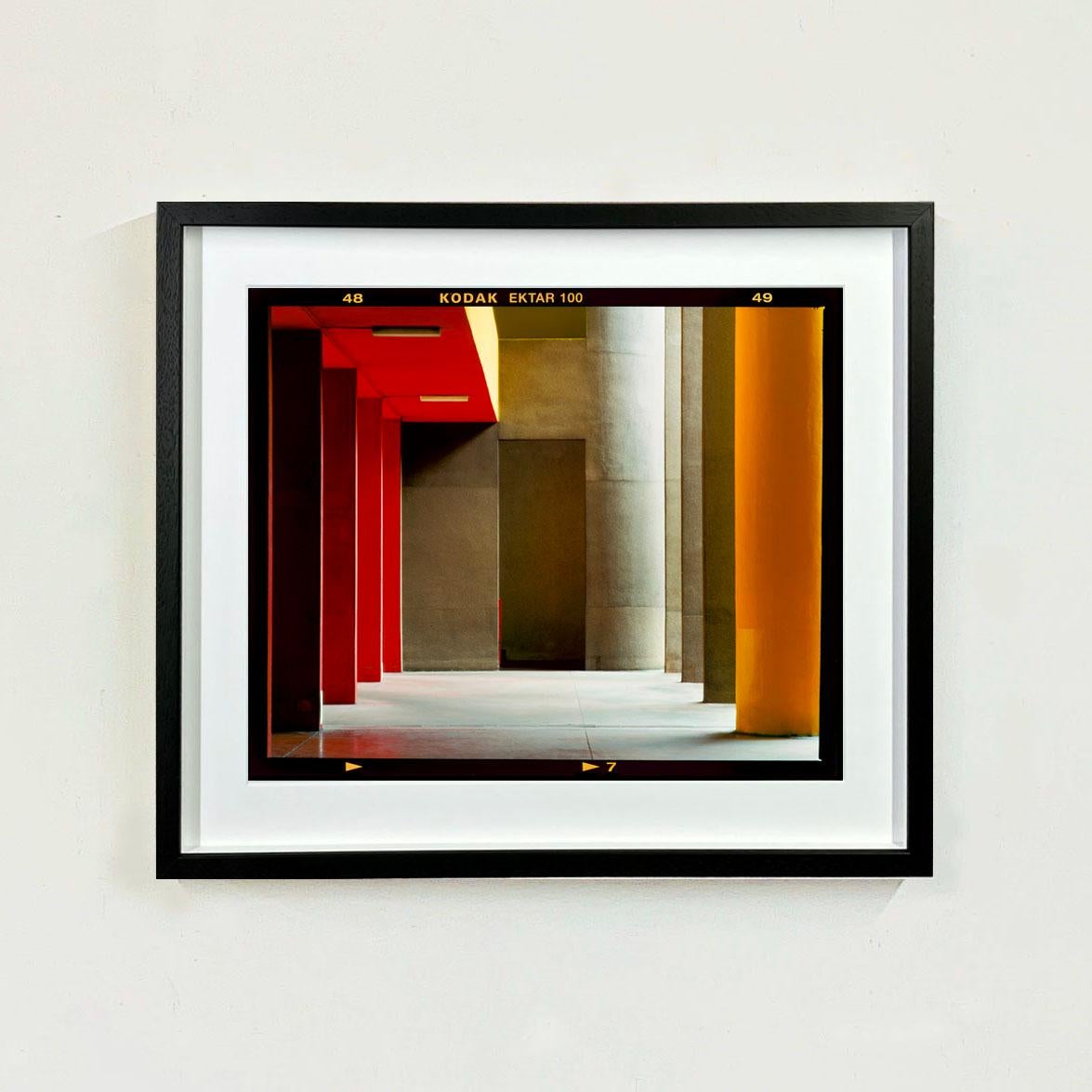 Utopian Foyer I, Milan - Brutalist Architecture Urban Color Photograph Framed - Print by Richard Heeps