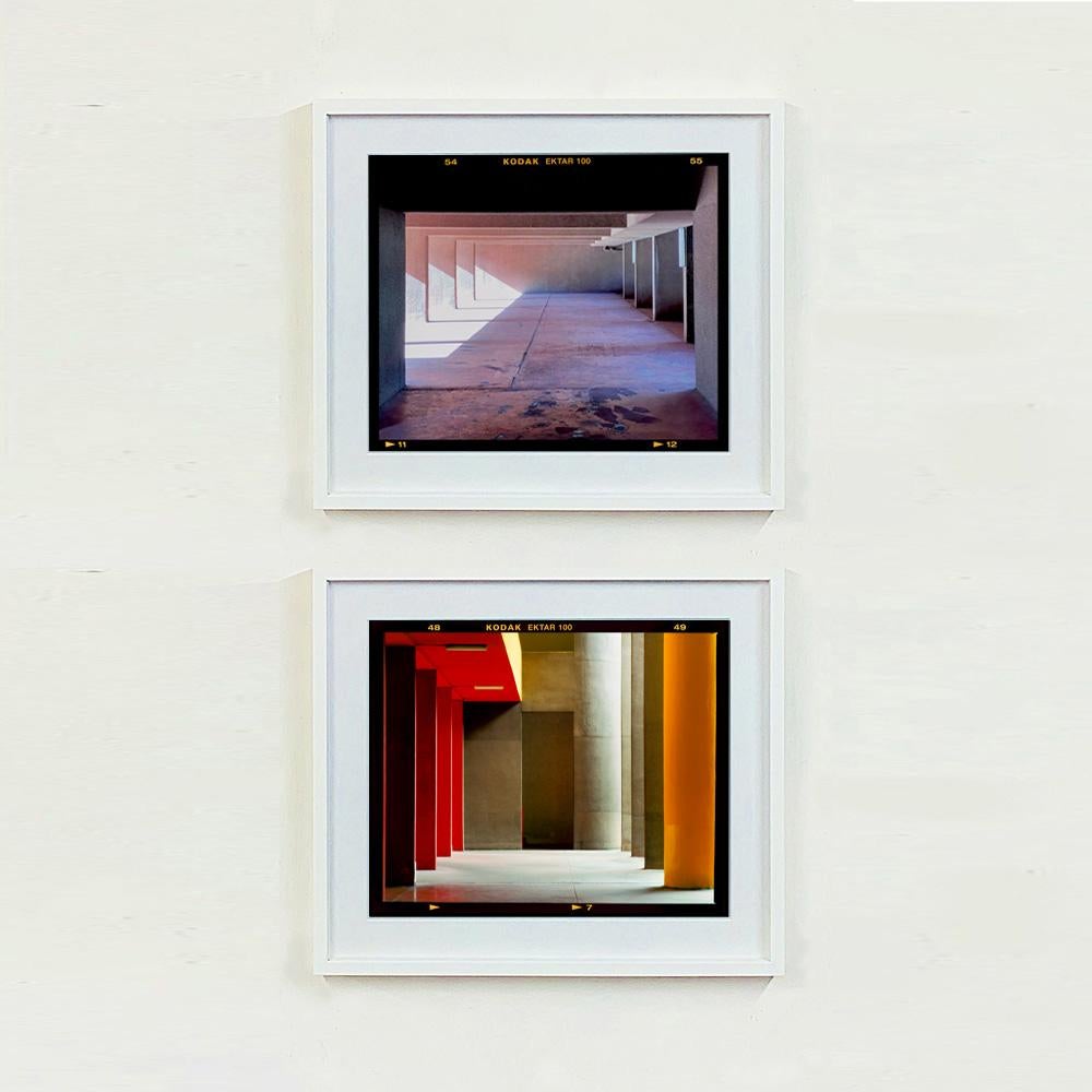 Utopian Foyer I, Milan - Brutalist Architecture Urban Color Photograph Framed For Sale 1