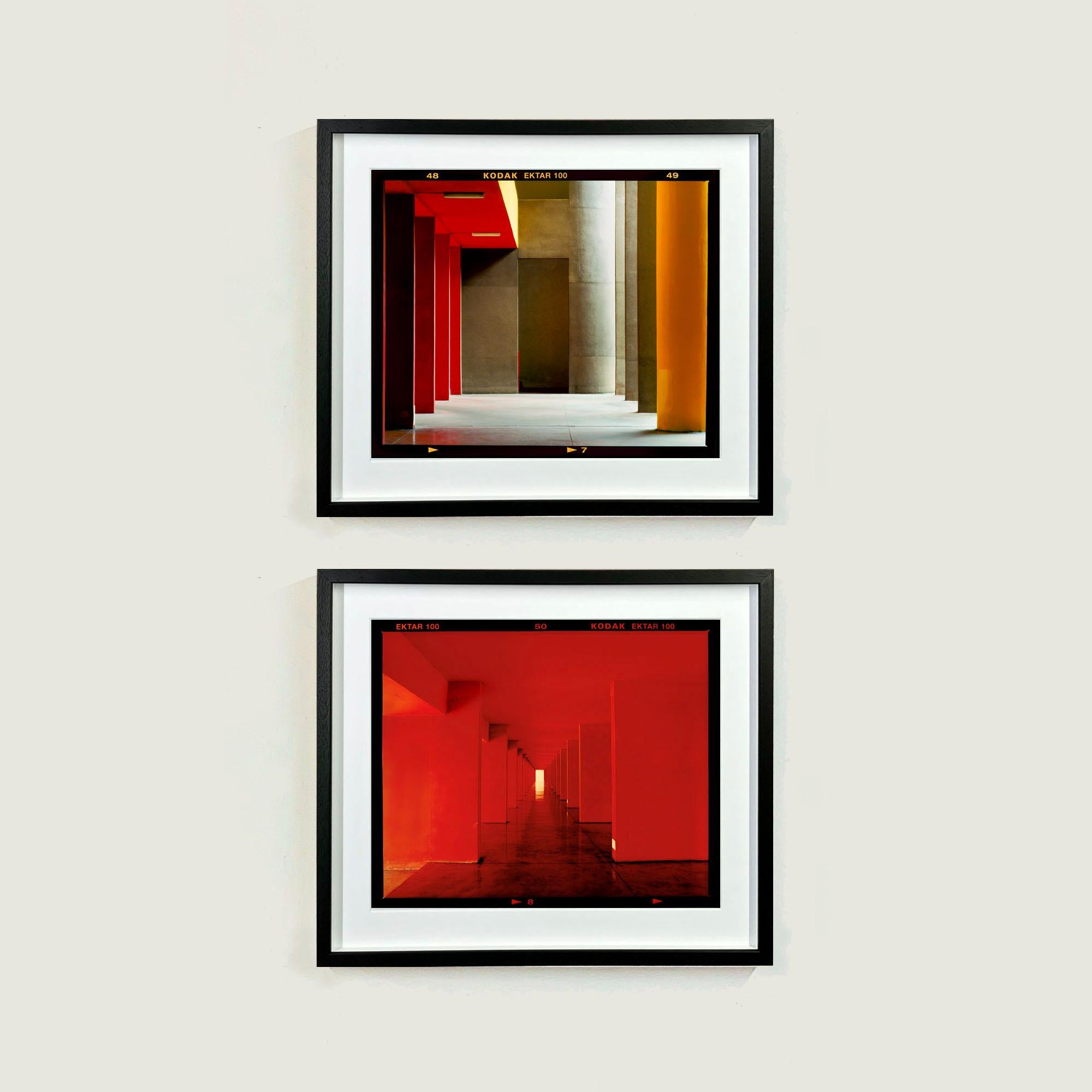 Utopian Foyer I, Milan - Brutalist Architecture Urban Color Photograph Framed For Sale 2