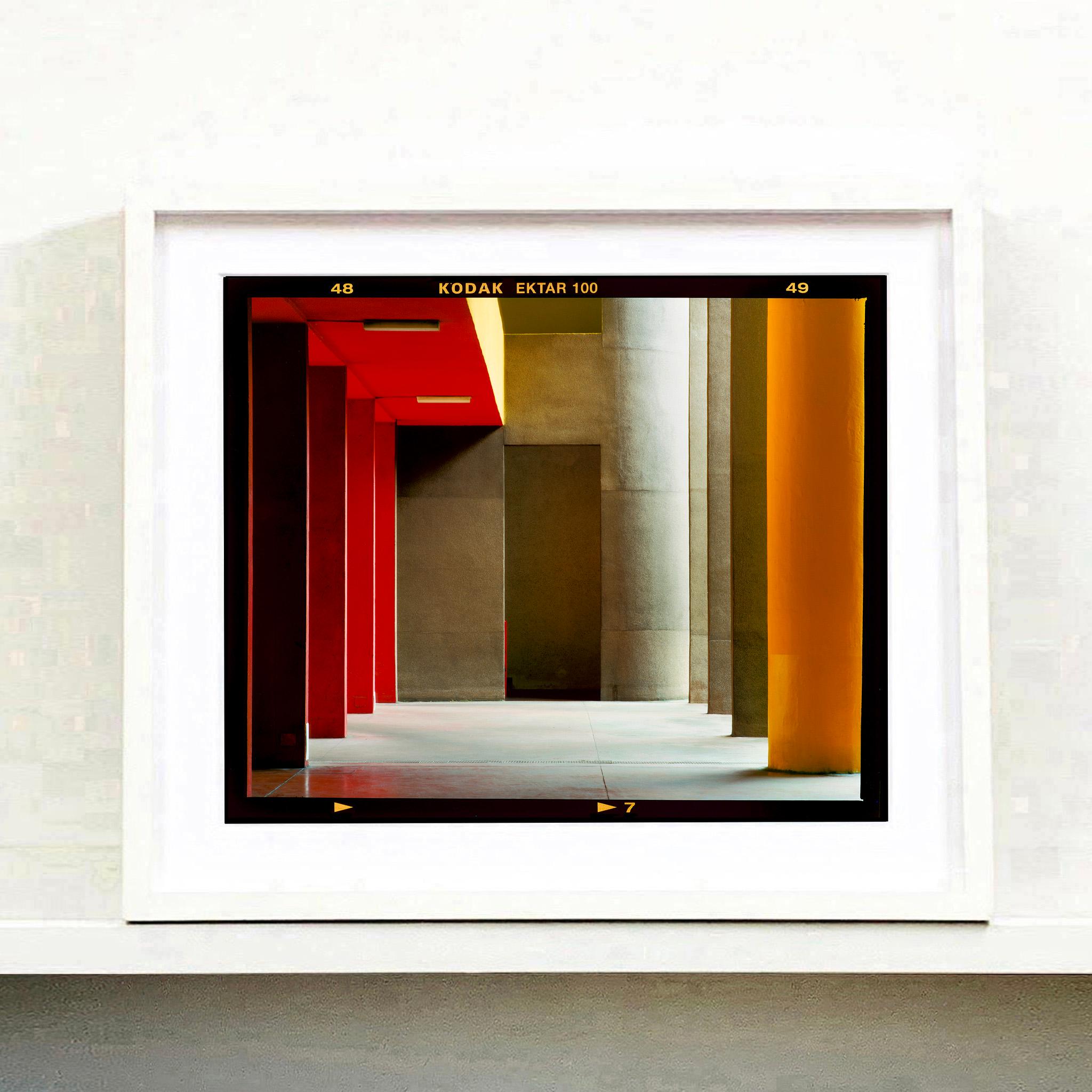Utopian Foyer I, Milan - Brutalist Architecture Urban Color Photograph Framed For Sale 4