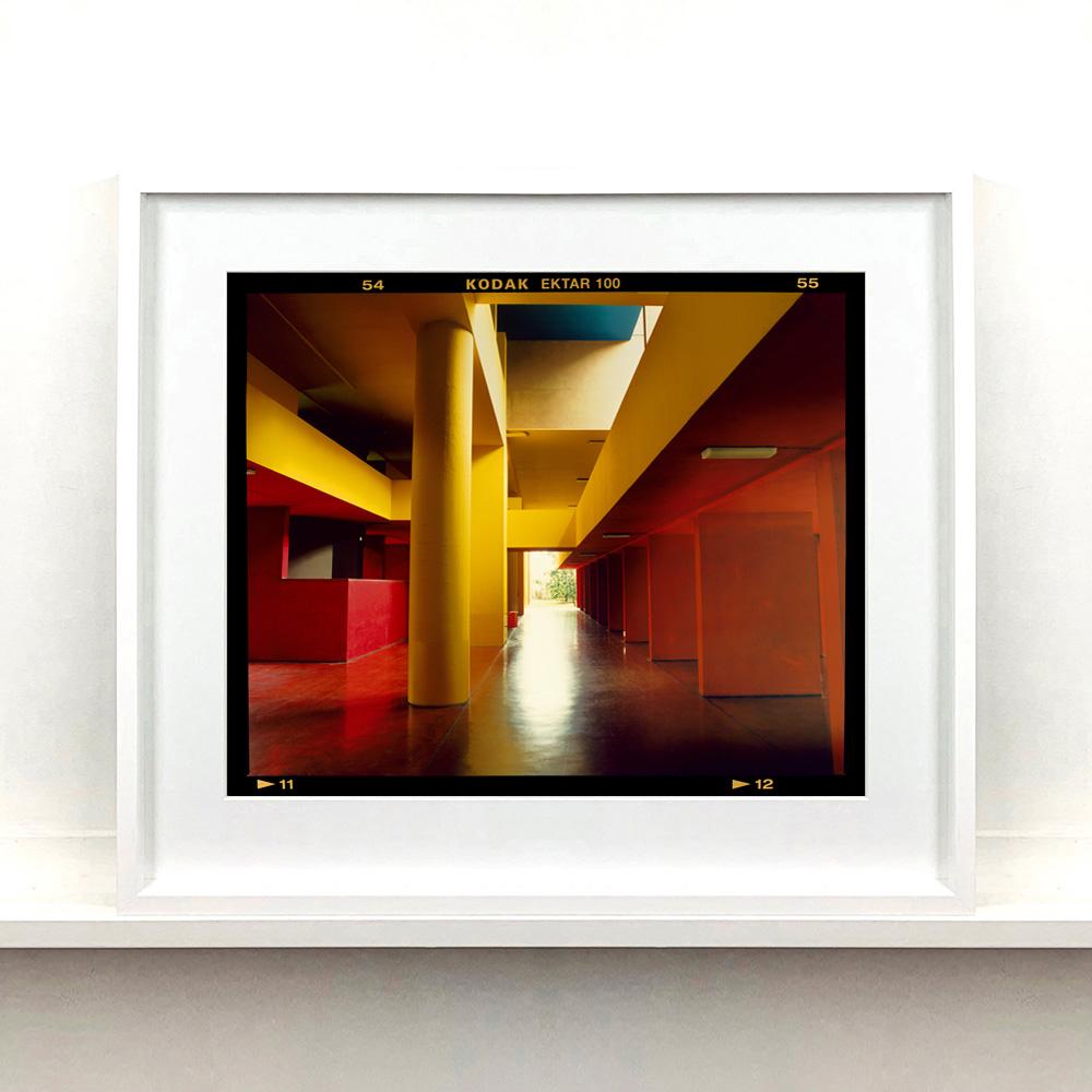 Utopian Foyer II, Milan - Architectural urban color photography - Contemporary Photograph by Richard Heeps