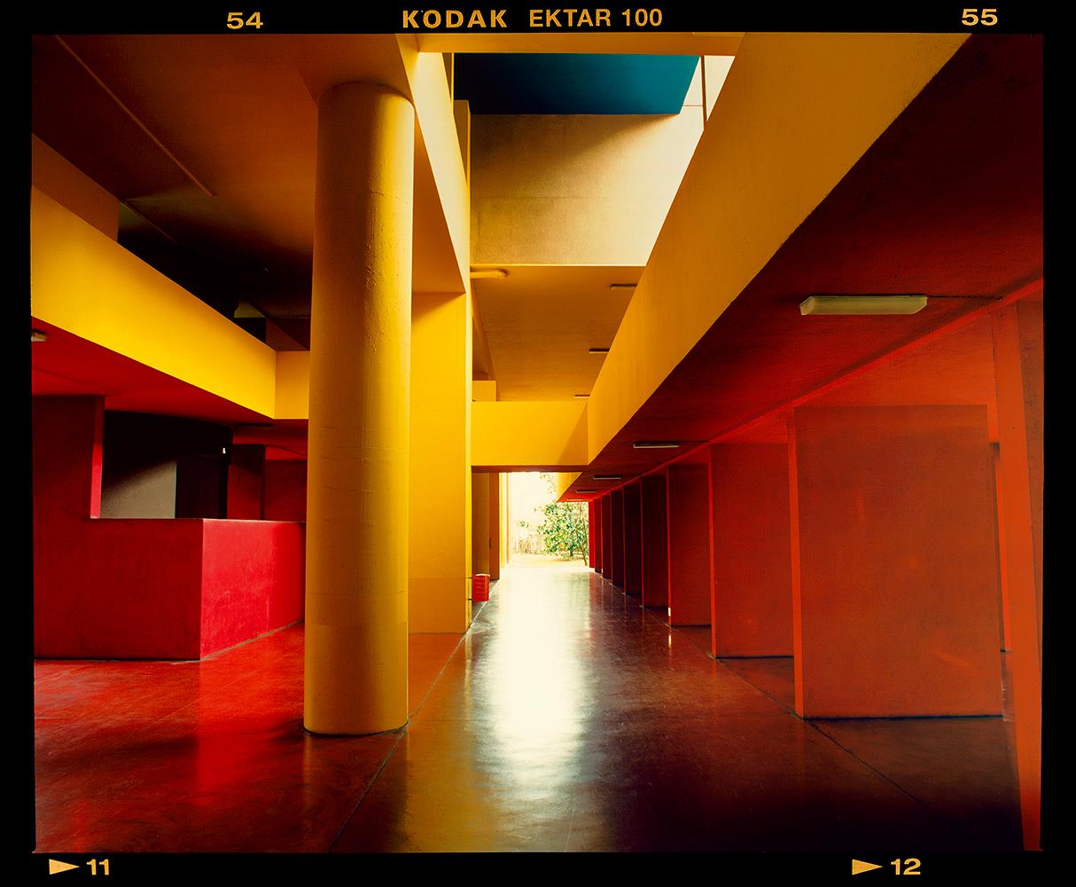 Richard Heeps Color Photograph - Utopian Foyer II, Milan - Architectural urban color photography