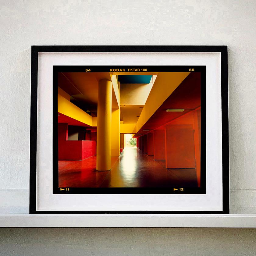 Utopian Foyer II, Milan - Brutalist Architecture Urban Color Photograph Framed For Sale 4