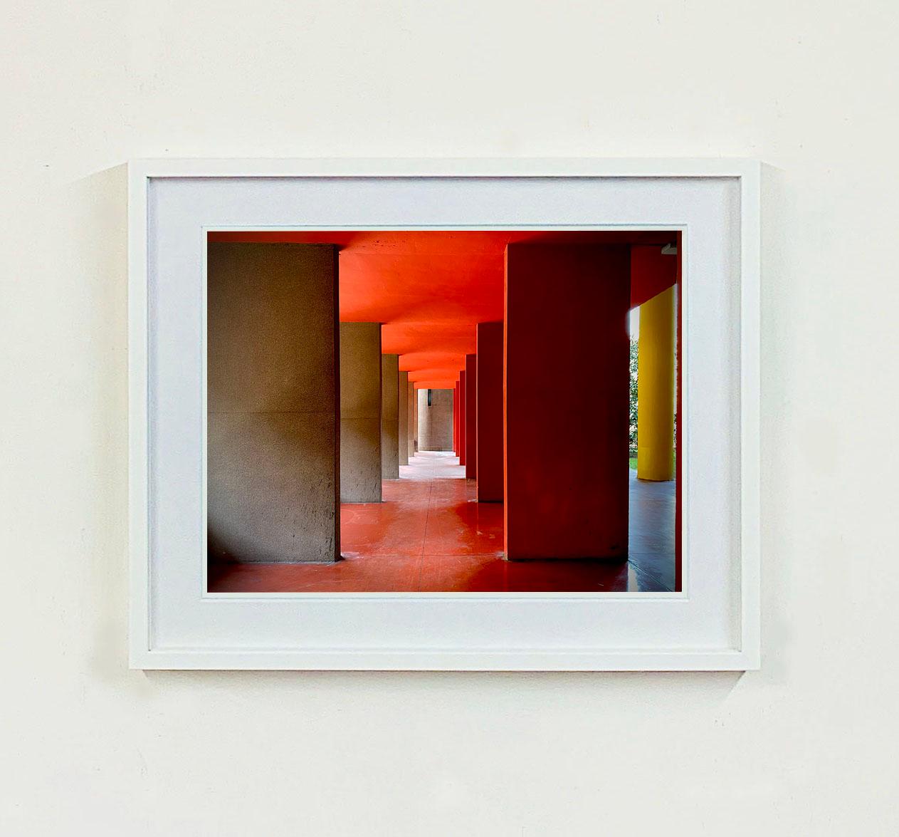 Utopian Foyer III, Milan - Color Blocking Architecture Photograph For Sale 1