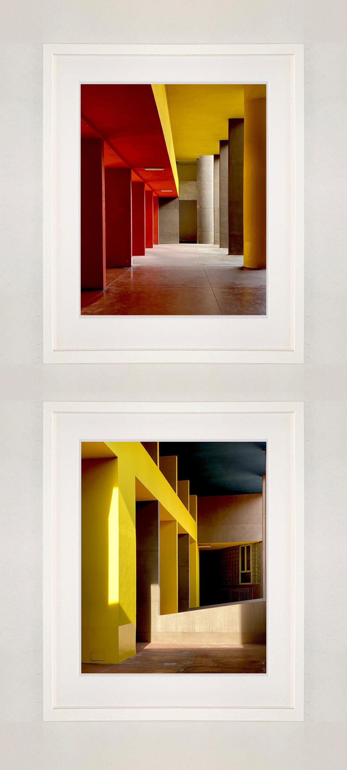 Utopian Foyer IV, Milan - Color Blocking Architecture Photograph For Sale 1