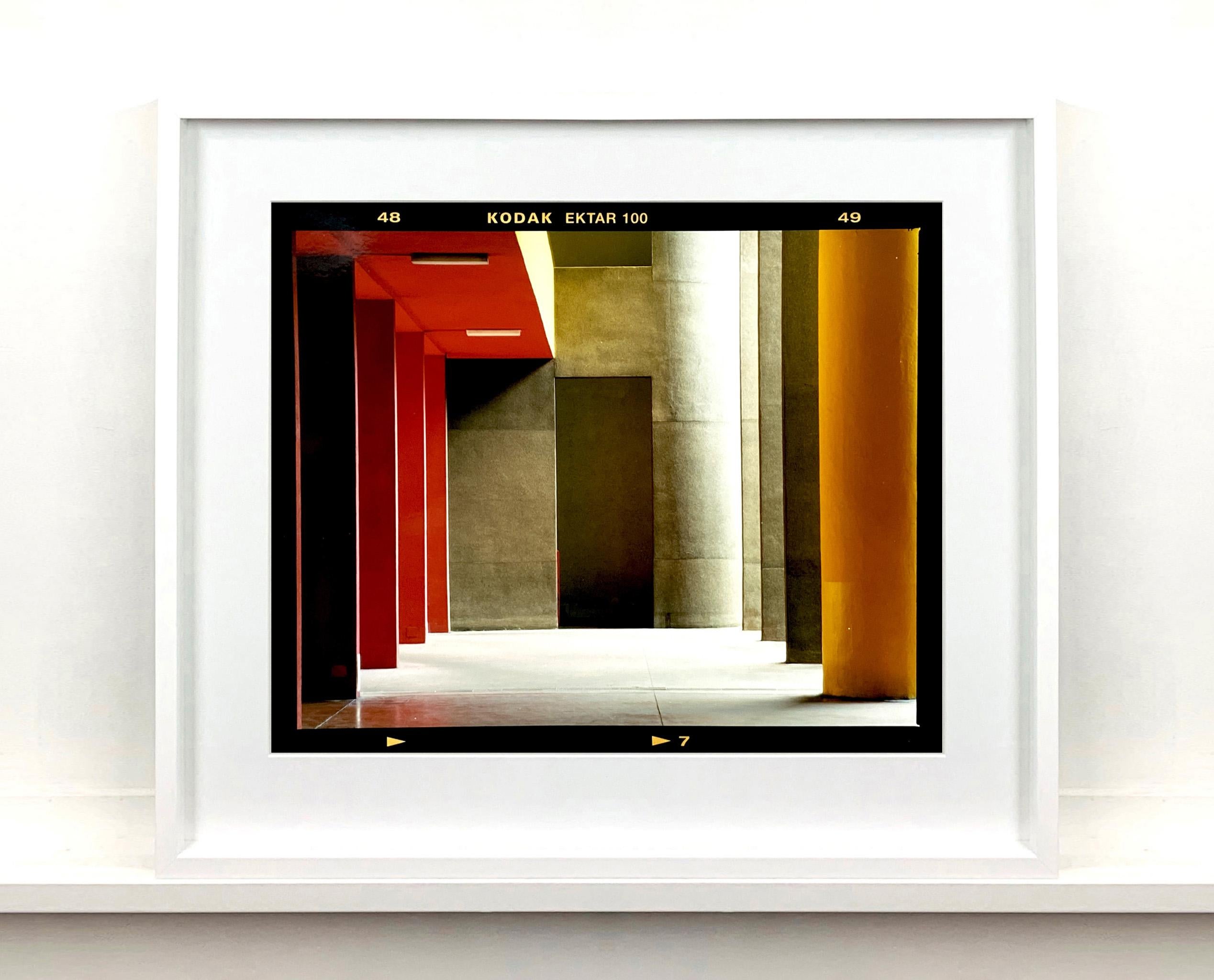 Utopian Foyer, Milan - Architectural urban color photography - Contemporary Photograph by Richard Heeps