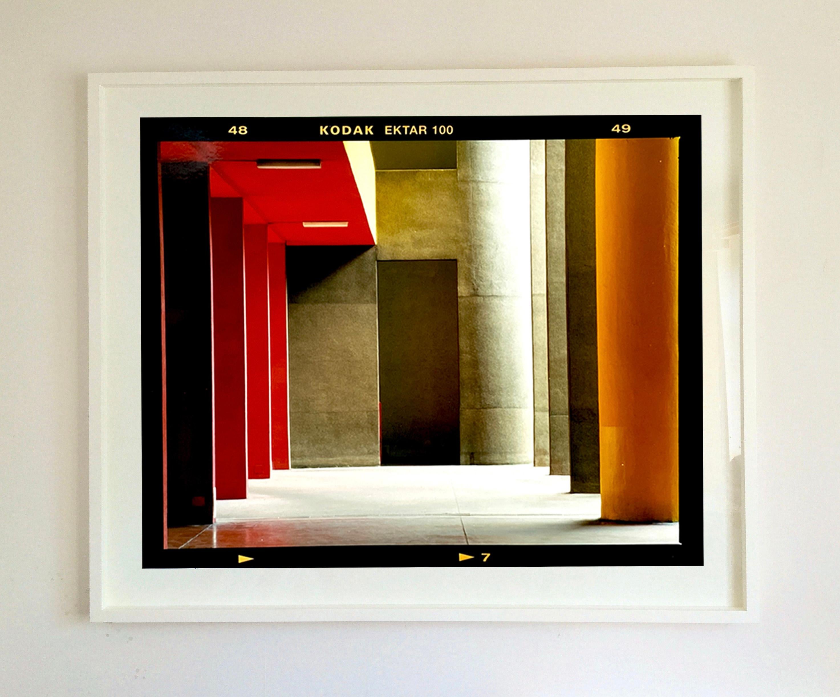 Utopian Foyer, Milan - Architectural urban color photography - Contemporary Photograph by Richard Heeps