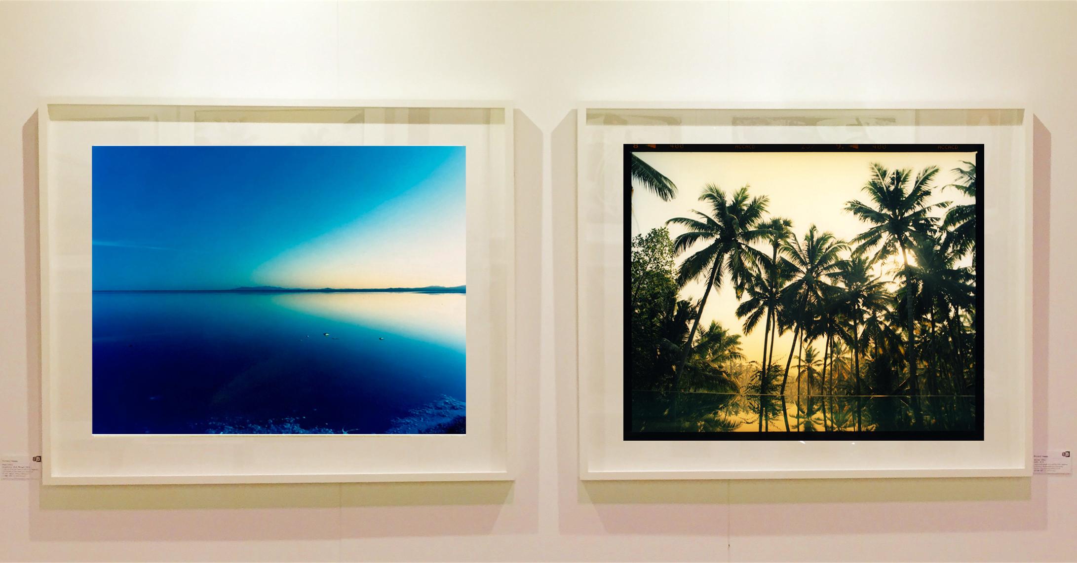 Vetyver Pool, Poovar, Kerala - Photographie couleur indienne à imprimé de palmier tropical en vente 2