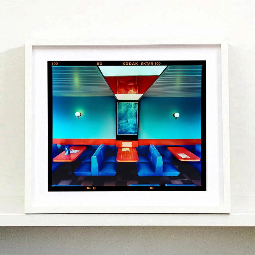 Vintage Wimpy, Norfolk - British Diner Interior Color Photograph - Contemporary Print by Richard Heeps