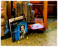 Vinyl Record Collection, Stockton-on-Tees - British Vintage Interior Color Photo