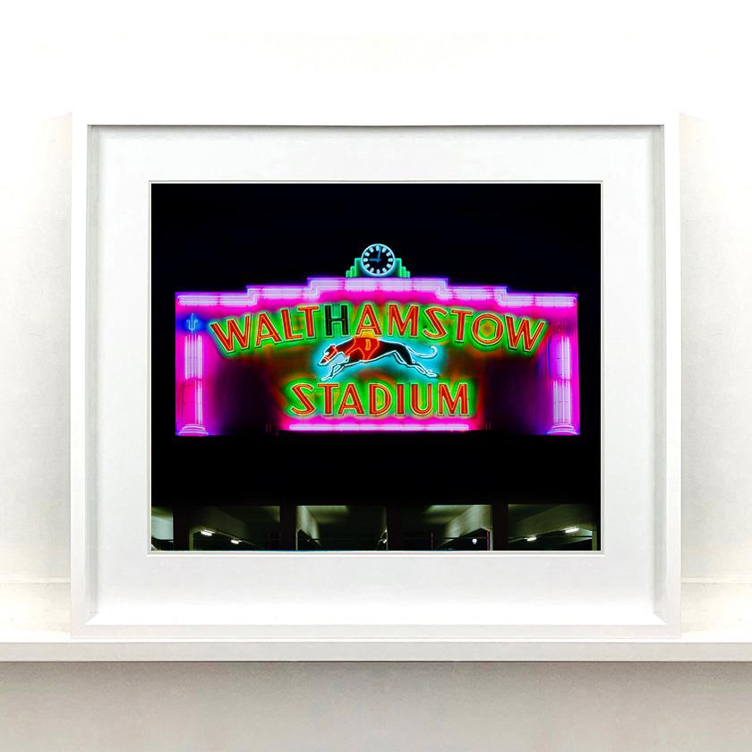 Walthamstow Stadium at Night, London - British Sign Color Photography For Sale 2