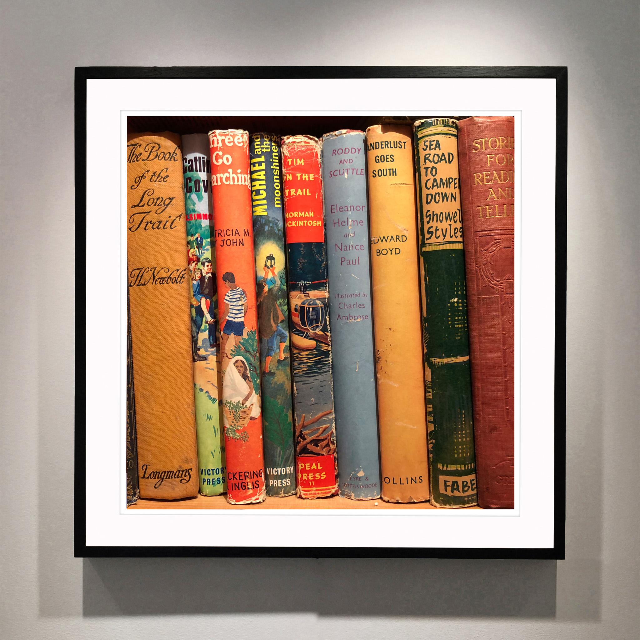 Wanderlust Goes South, Sheringham, Norfolk - Vintage Book Spines Photo - Photograph by Richard Heeps