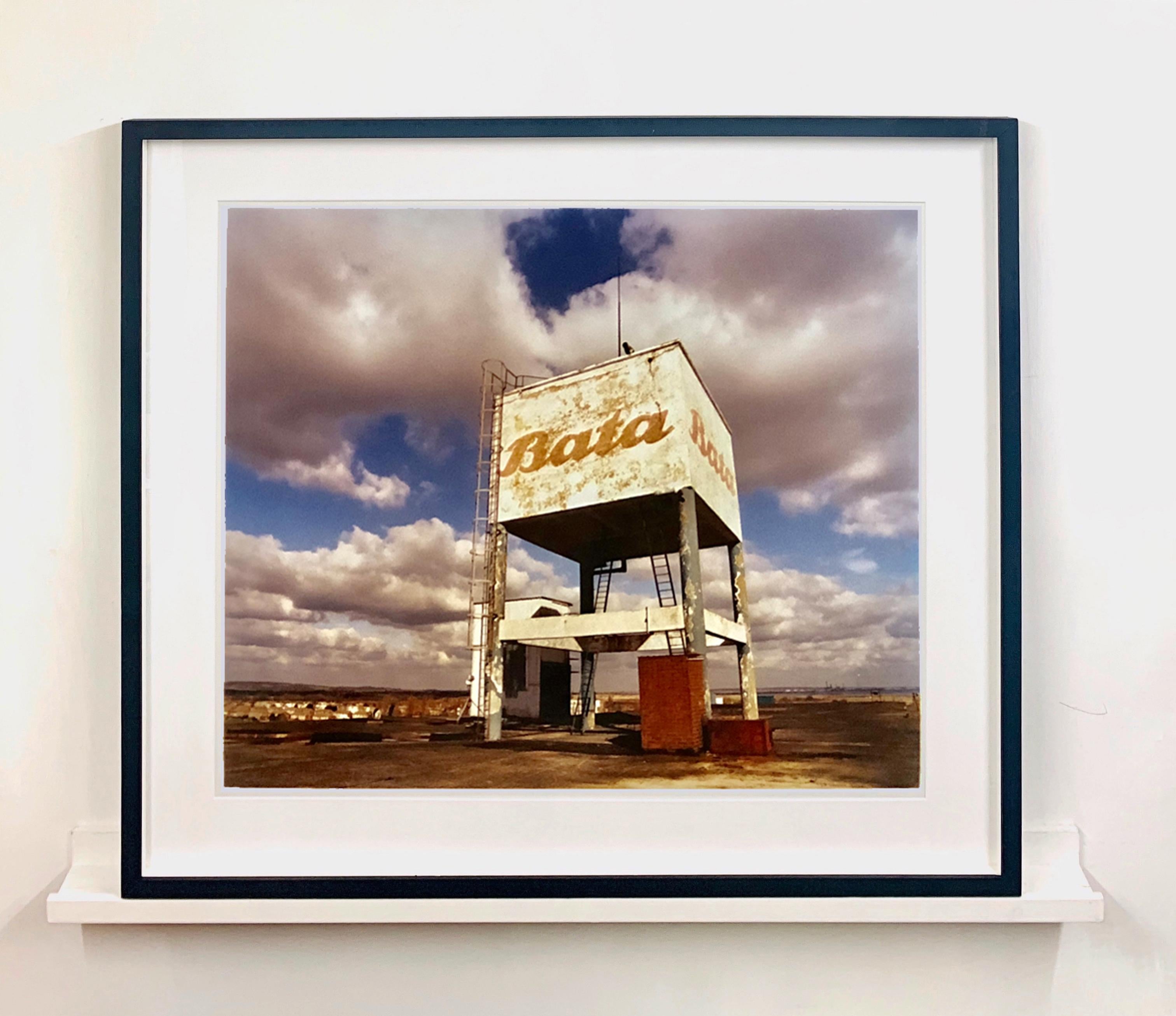 Water Tower - British Bata Warehouse, East Tilbury - Architecture color photo - Contemporary Photograph by Richard Heeps