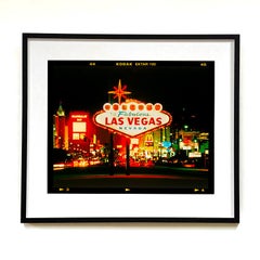 Welcome, Las Vegas (6x7 Film Rebate) - Photographie typographique américaine