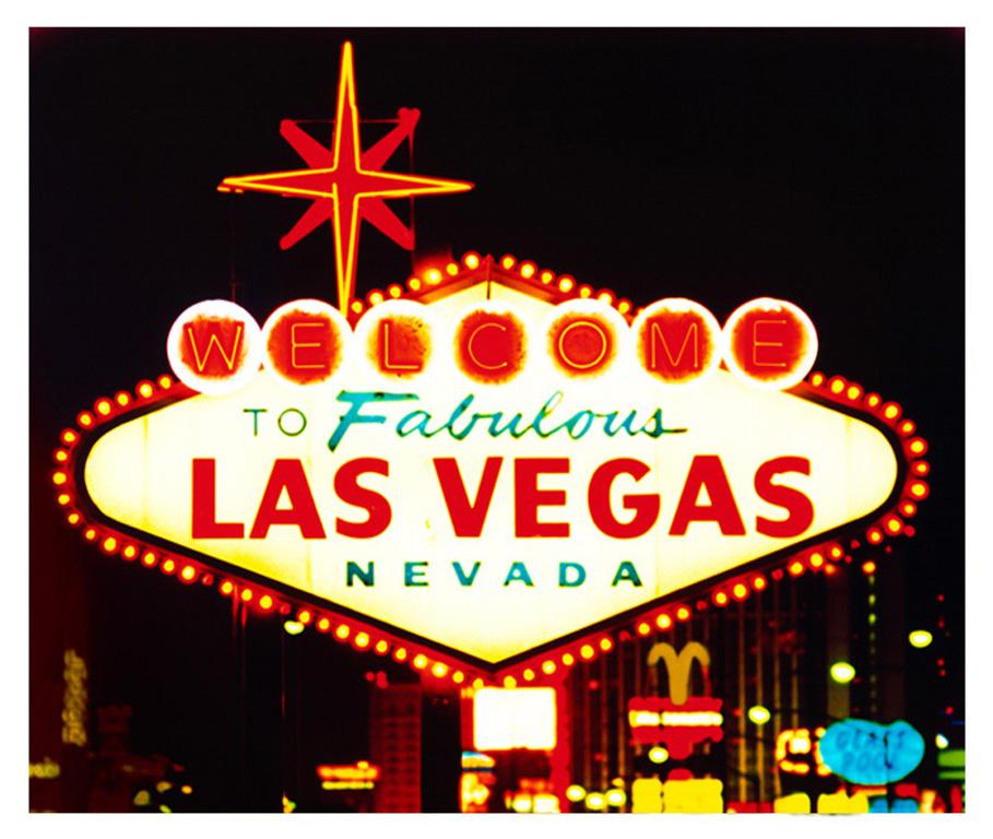 Welcome, Las Vegas, Nevada - Americana Pop Art Color Photography