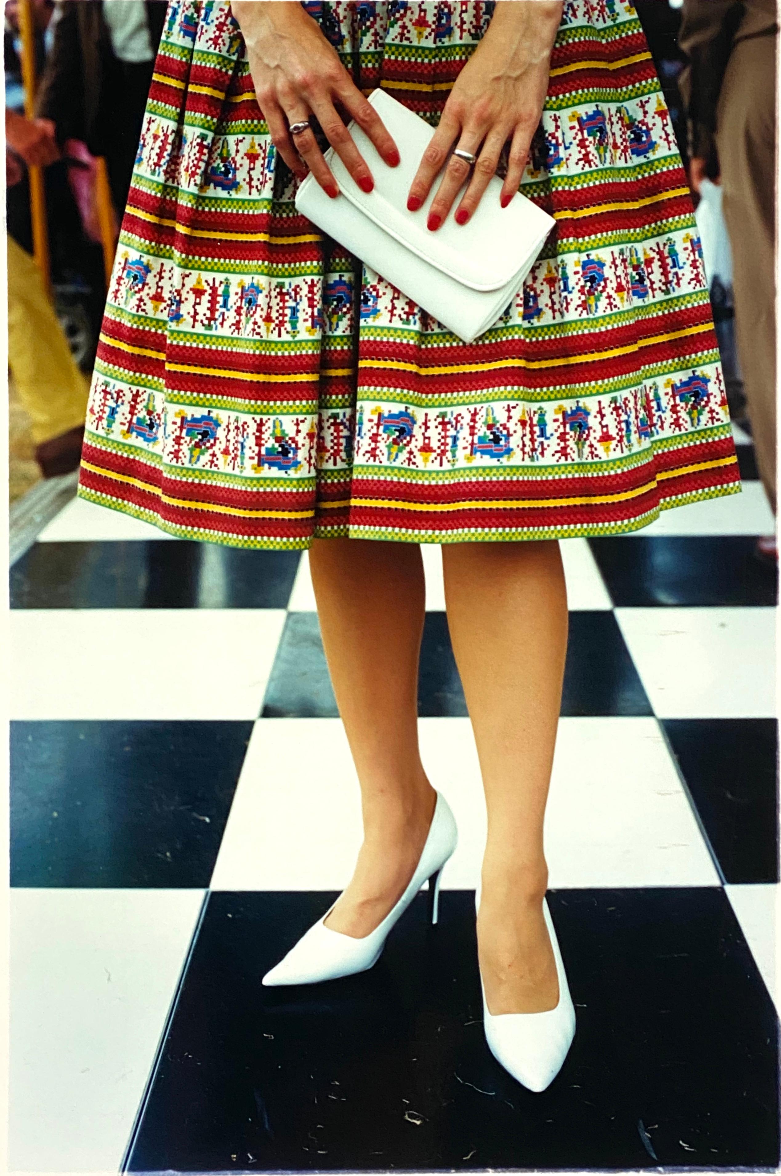 White Handbag, Goodwood, Chichester - Feminine fashion, color photography