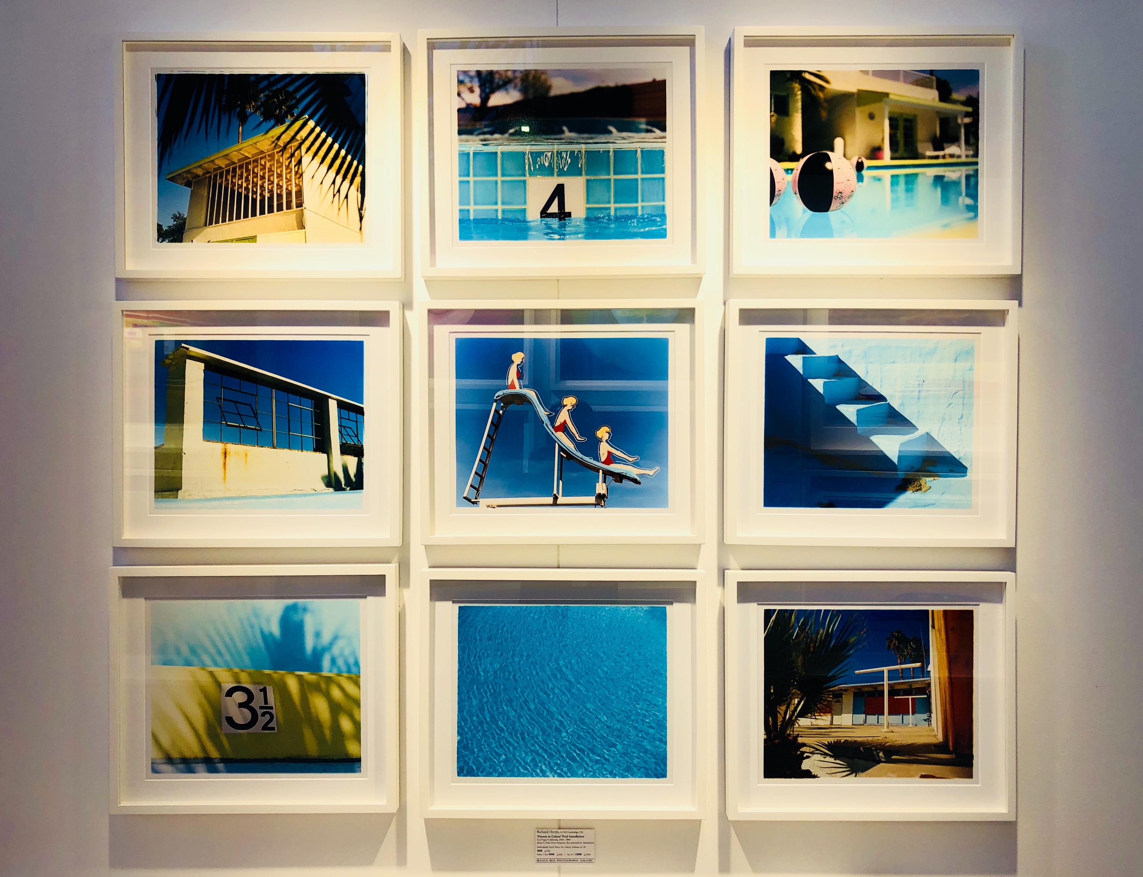 Zzyzx Resort Pool, Soda Dry Lake, California. Photograph from Richard Heeps 'Dream in Colour' Series, from a California road trip, this abandoned structure against the blue sky makes a striking composition.

This artwork is a limited edition of 25,