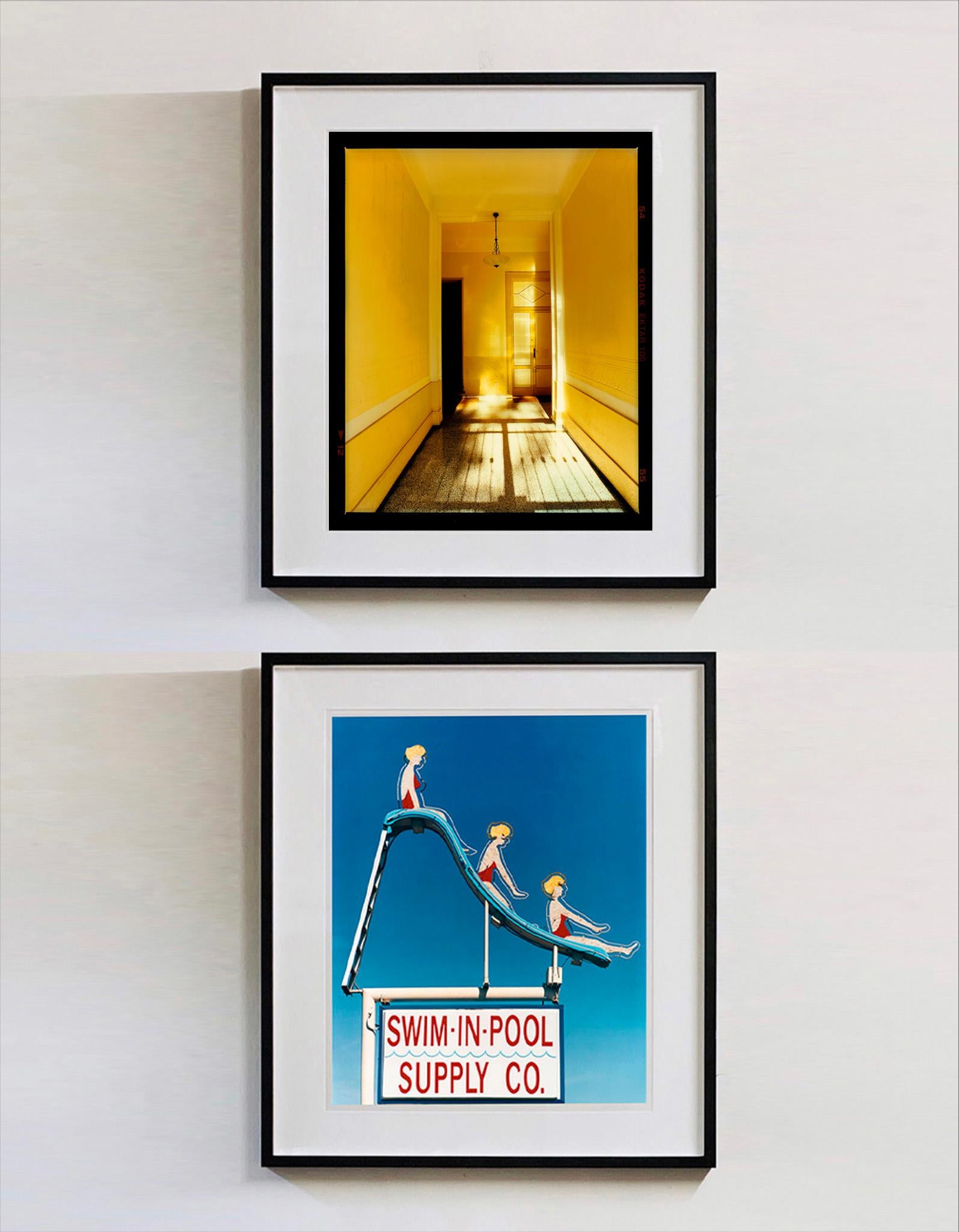 Yellow Corridor (Day), Milan - Italian architectural color photography For Sale 2