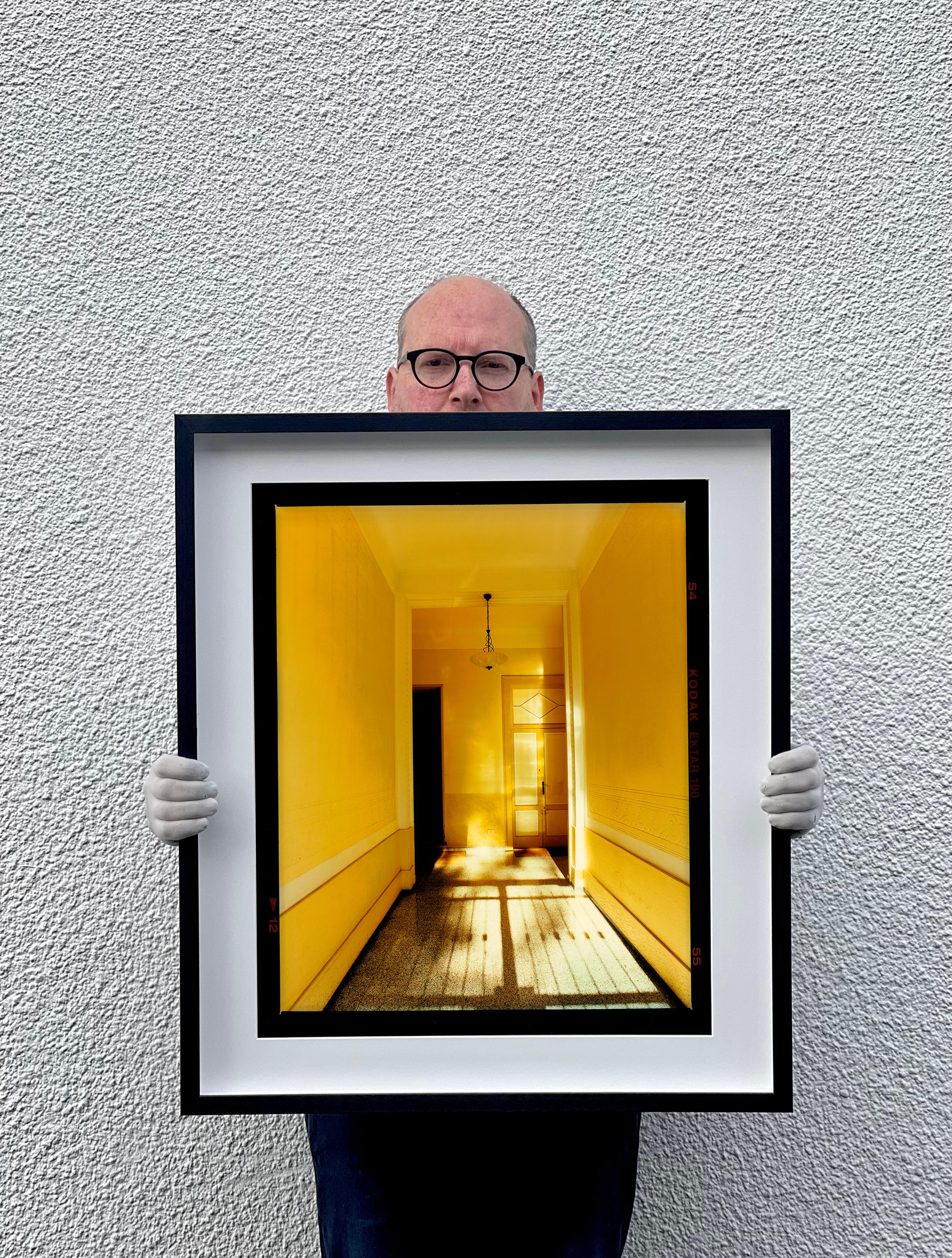 Yellow Corridor (Day), Milan - Italian architectural color photography For Sale 3