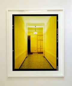 Yellow Corridor (Night), Milan - Italian architectural color photography