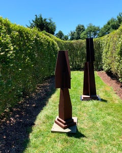 "Off Set", Richard Heinrich, Abstract Contemporary Steel Sculpture, Metal