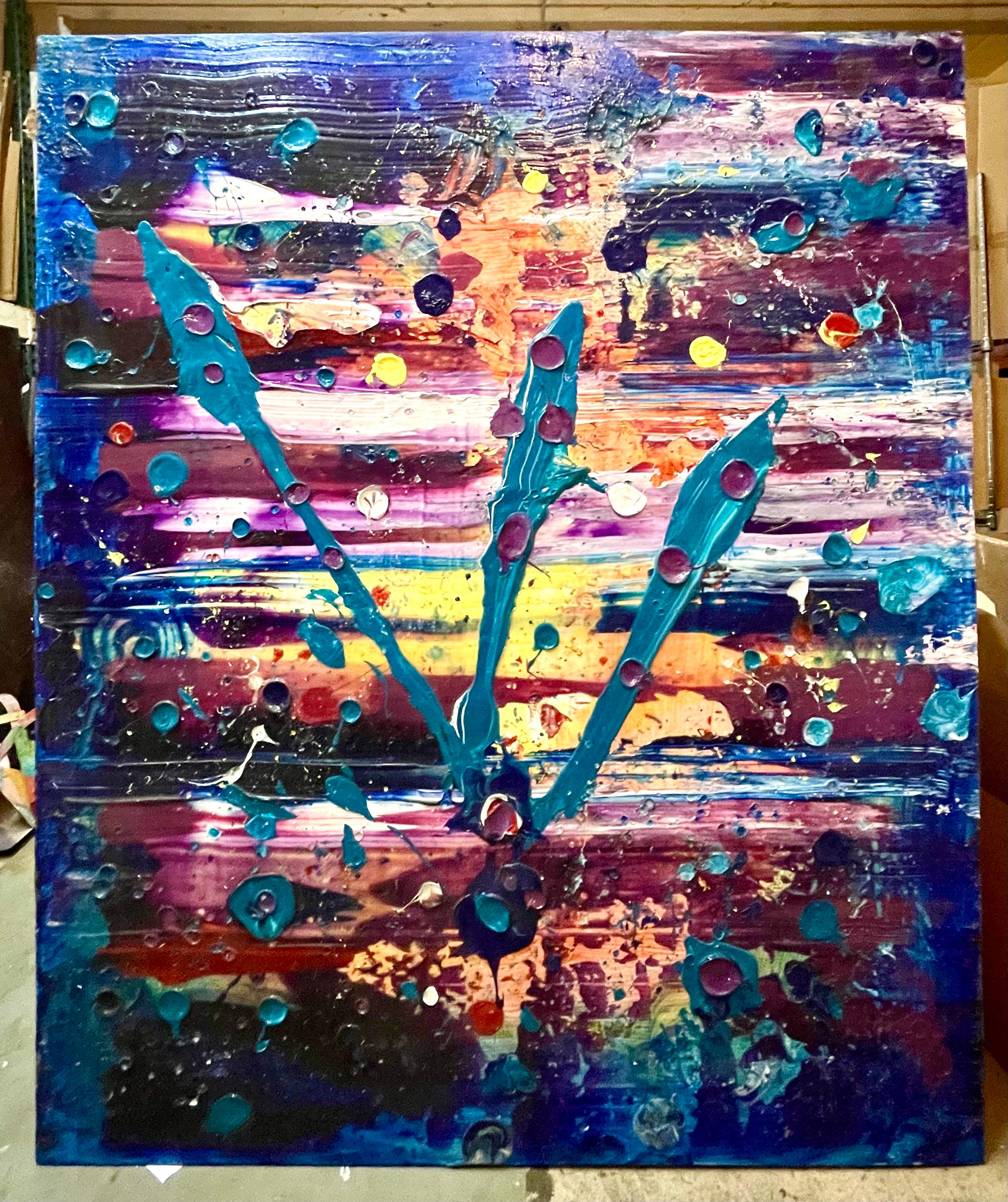 Grande quadro espressionista astratto A. Richard Heinsohn della galleria A. Stone in vendita 16