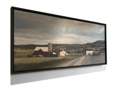 Photorealist farm painting “Somewhere Near Woodhull, NY"