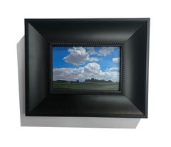 Realist landscape with blue and green "Sky Study #1"