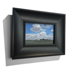 Richard Heisler - Realist landscape with blue and green "Sky Study #1" Realist landscape with blue and green "Sky Study #1"