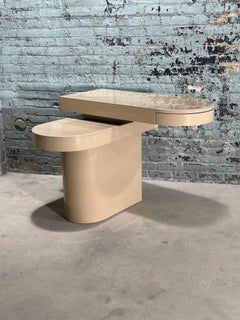 Console/scrivania angolare postmoderna di Richard Himmel, 1970