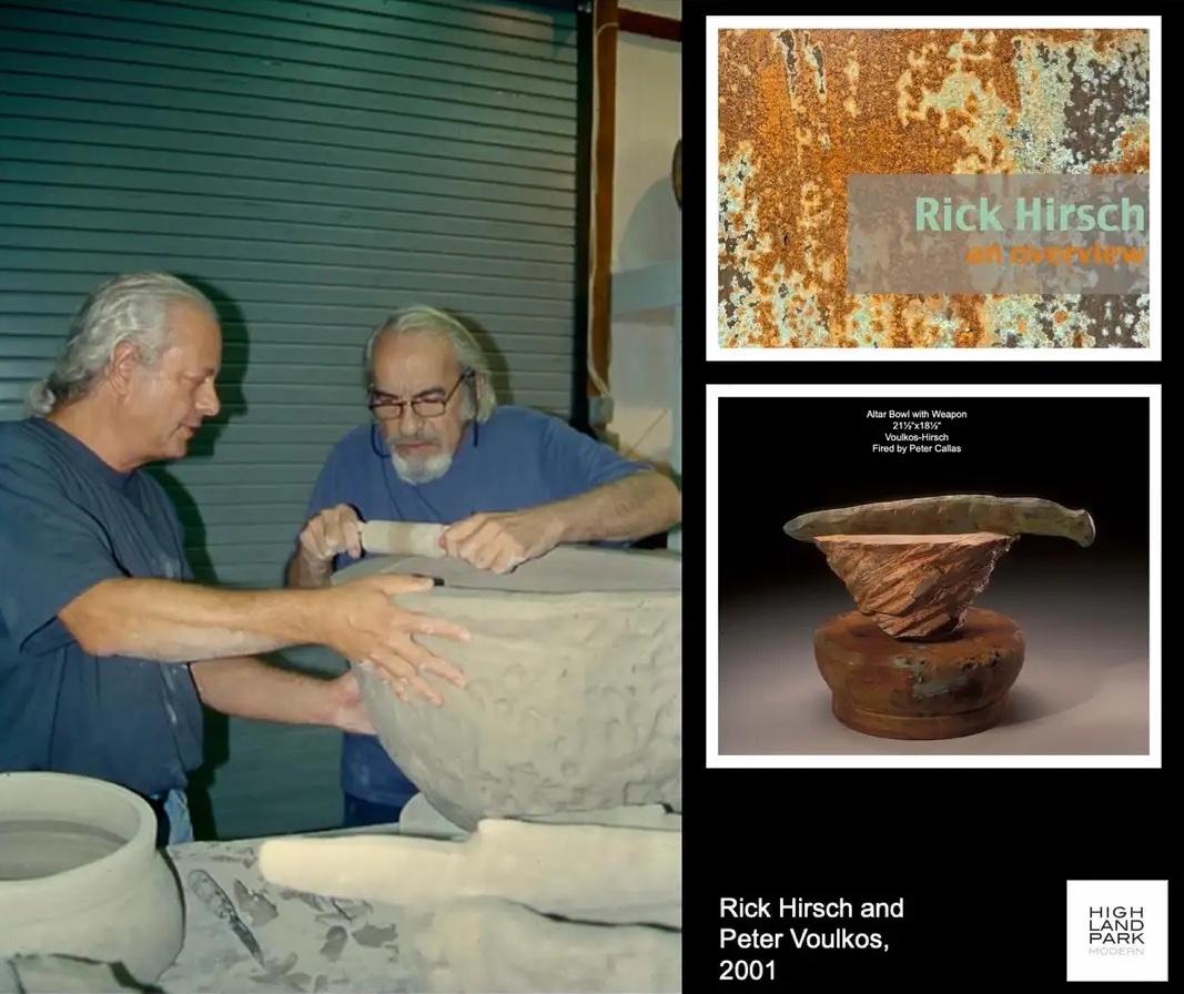 Richard Hirsch und Peter Voulkos Keramische Altarschüssel mit Waffe:: 2001 im Angebot 1
