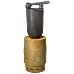 Richard Hirsch Black Glazed Ceramic Crucible Sculpture #4, 2009