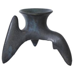 Richard Hirsch Ceramic Ceremonial Cup #34, Tripod Vessels Collection, 1985
