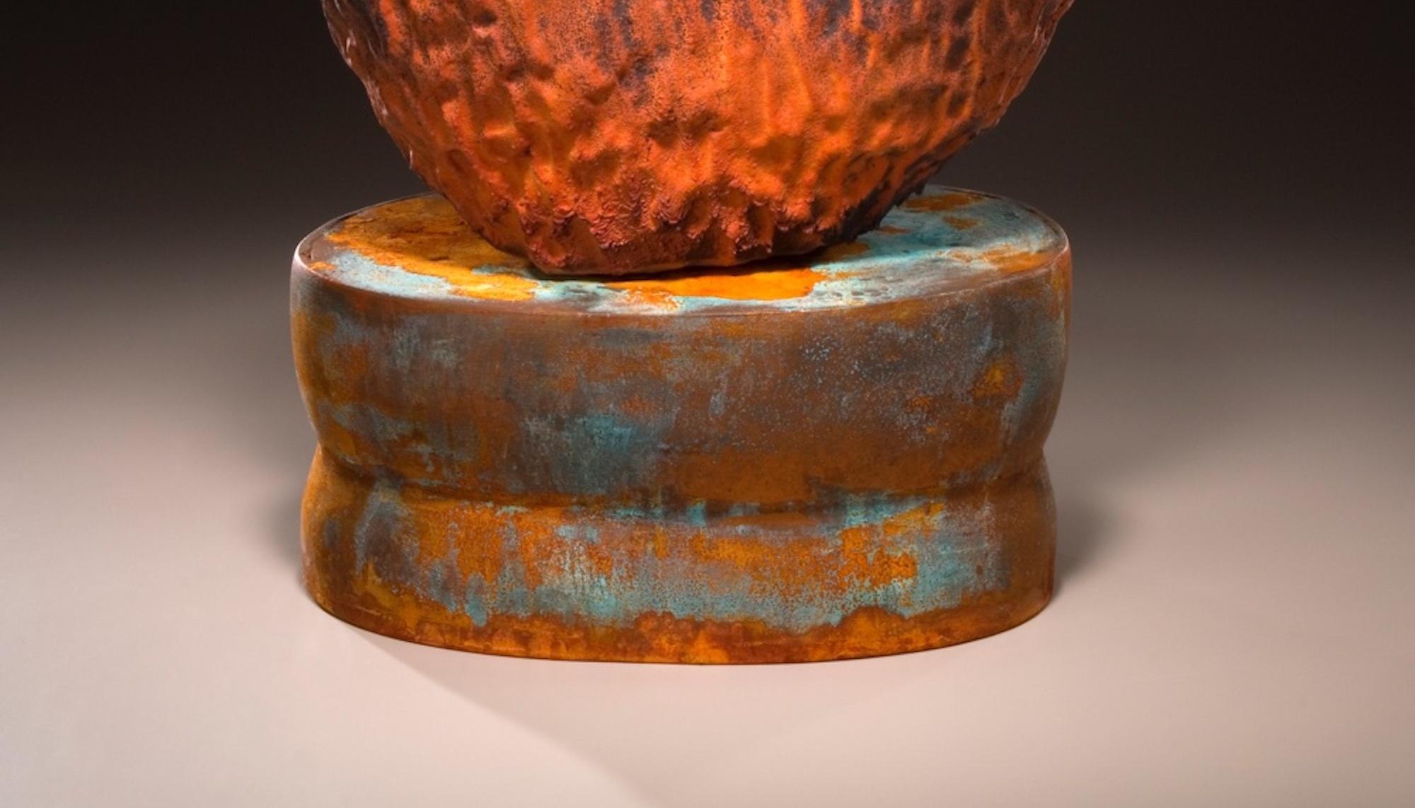 Richard A. Hirsch Mortaio in ceramica e pestello in vetro soffiato Scultura #23, 2006 In condizioni ottime in vendita a New York, NY