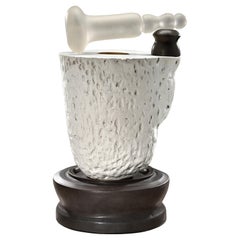 Richard Hirsch Ceramic Mortar and Glass Pestle Sculpture #4, 2020