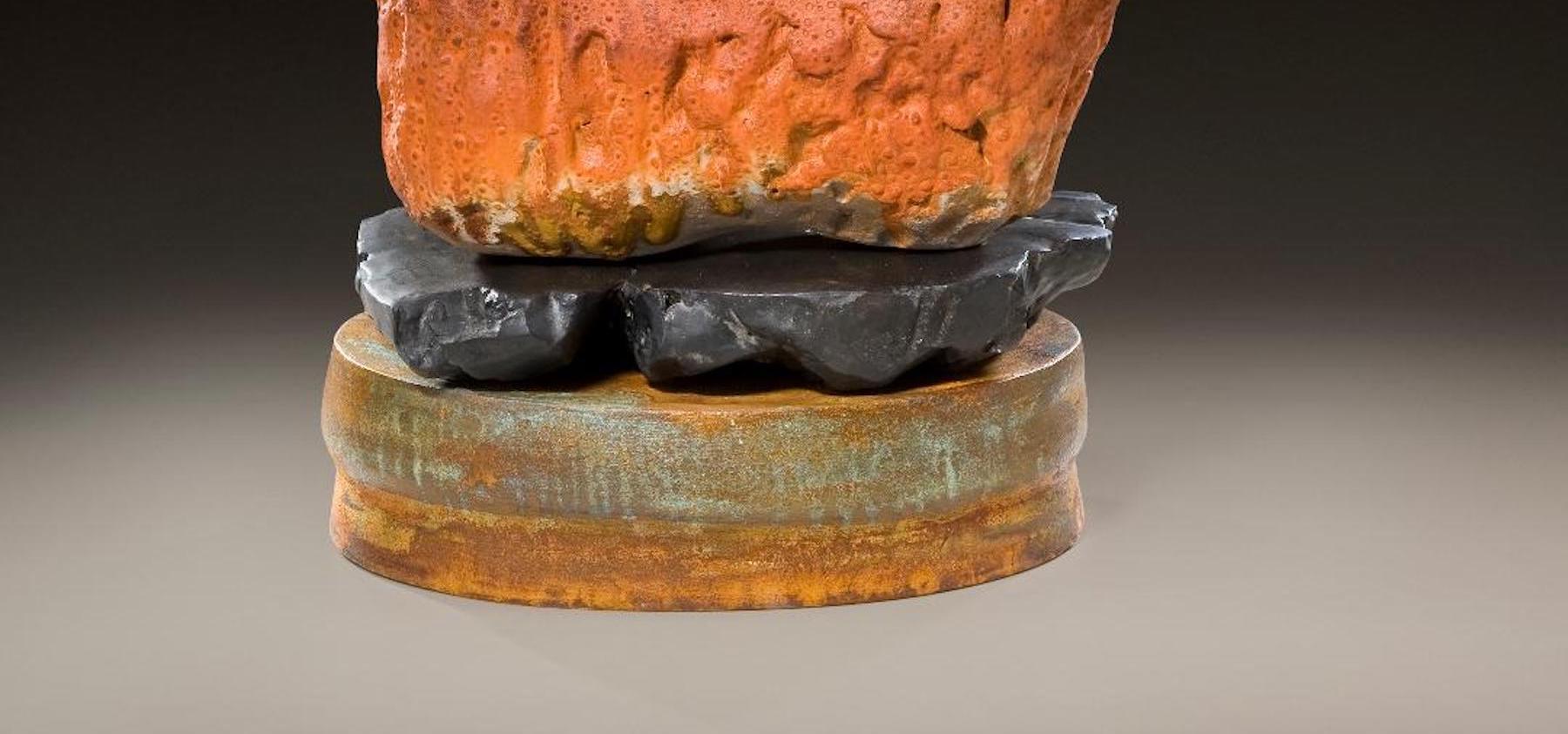 American Richard Hirsch Ceramic Mortar and Pestle Sculpture, 2010 For Sale