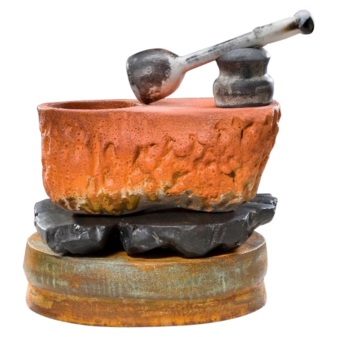 Richard Hirsch, Keramik-Mortar- und Stößelskulptur, 2010