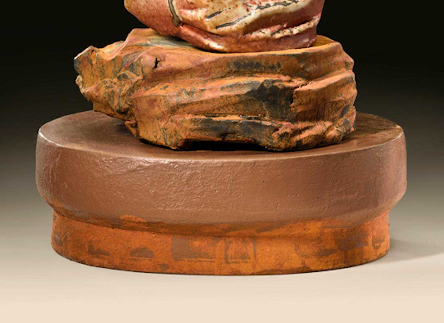 Richard Hirsch Ceramic Scholar Rock Cup Sculpture #19, 2016 In Excellent Condition For Sale In New York, NY