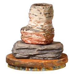 Richard Hirsch Ceramic Scholar Rock Cup Sculpture #20, 2014
