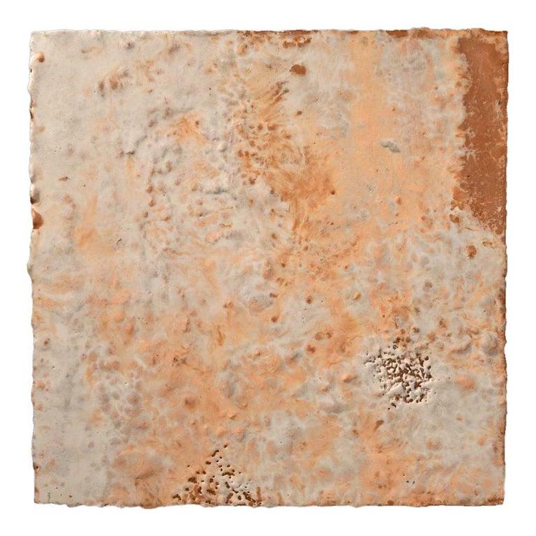 Contemporary American ceramic artist Richard Hirsch's encaustic Painting of Nothing #29 is made of ceramic raw materials, dry pigment and wax. This piece is part of his ongoing Painting of Nothing Series. Hirsch applies the waxy mix with a brush