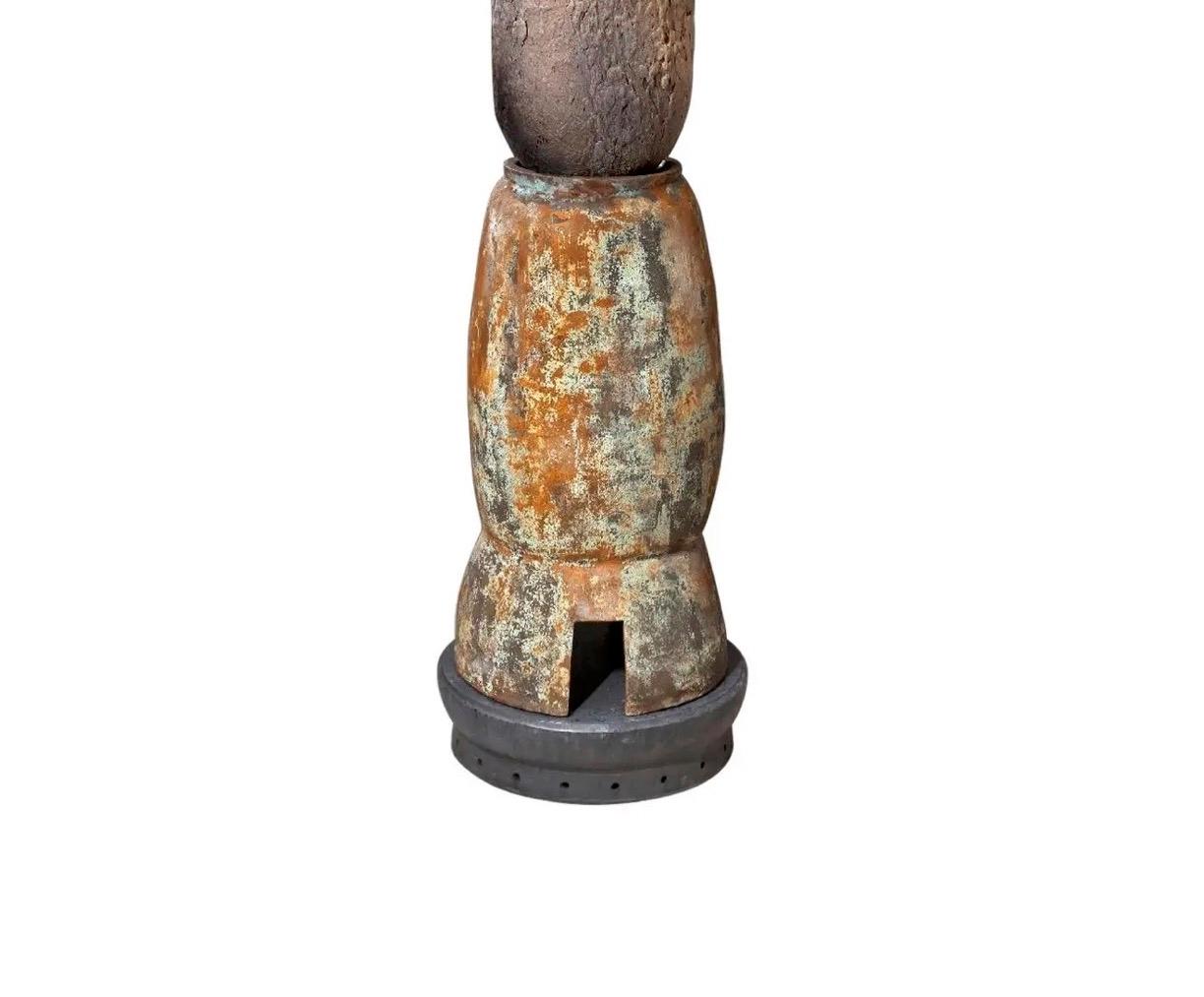 Richard Hirsch Glazed Ceramic Crucible Sculpture #12, 2010 In Excellent Condition For Sale In New York, NY