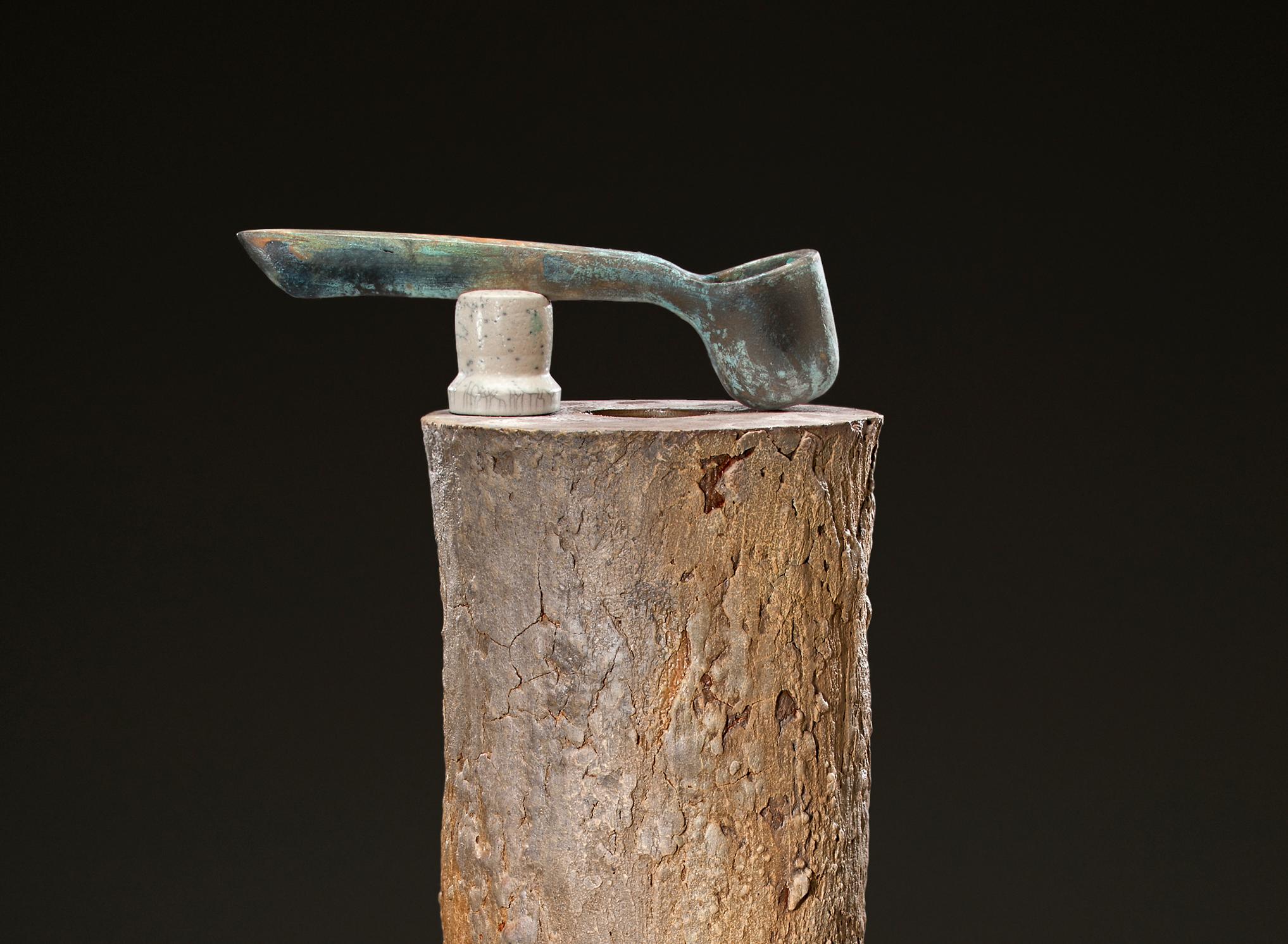 Américain Sculpture de crucible en céramique émaillée Richard Hirsch n° 14, 2010 en vente
