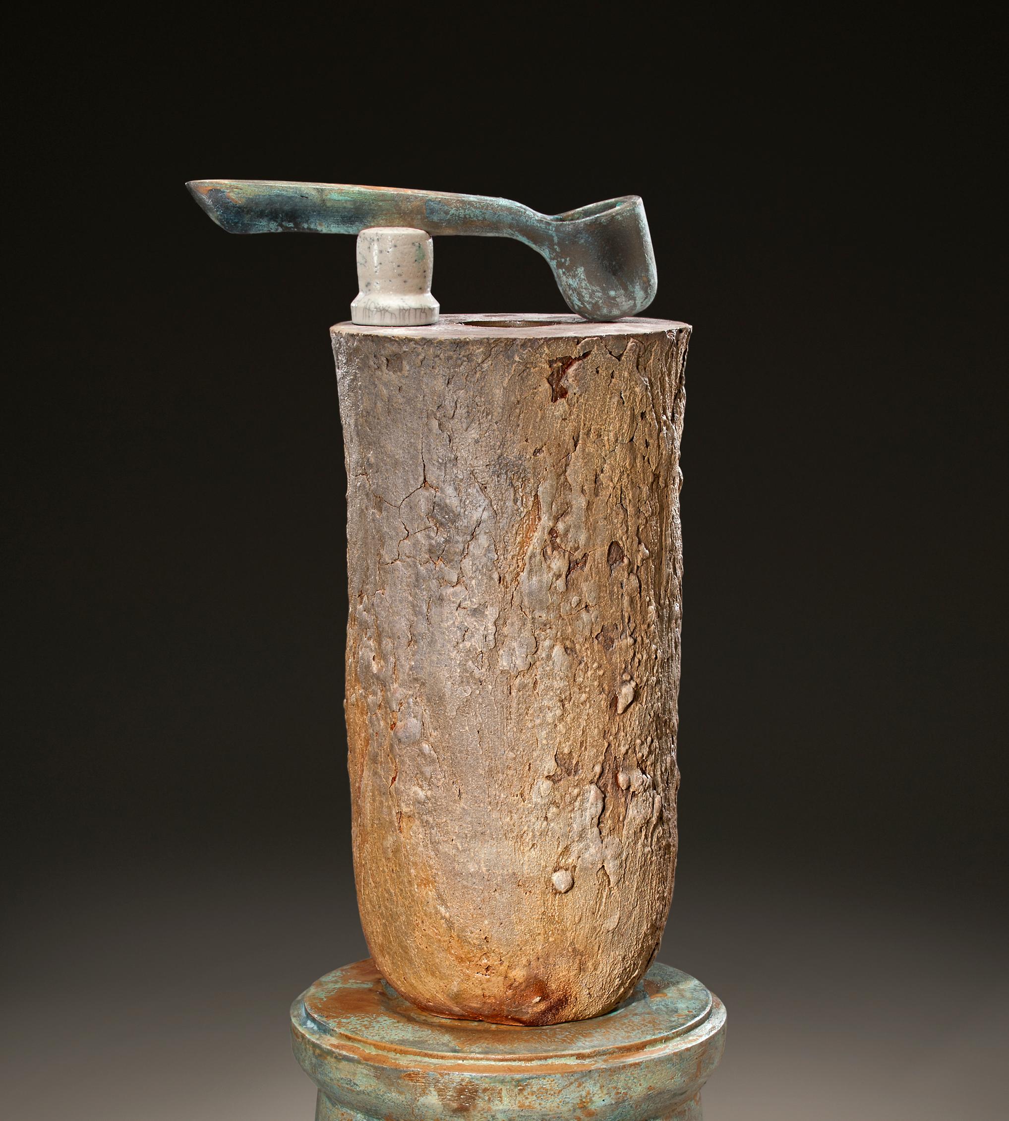 Richard Hirsch Glazed Ceramic Crucible Sculpture #14, 2010 In Excellent Condition For Sale In New York, NY