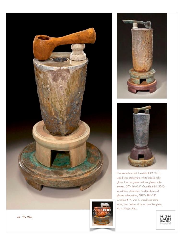 Richard Hirsch Glazed Ceramic Crucible Sculpture #17, 2011 For Sale 4