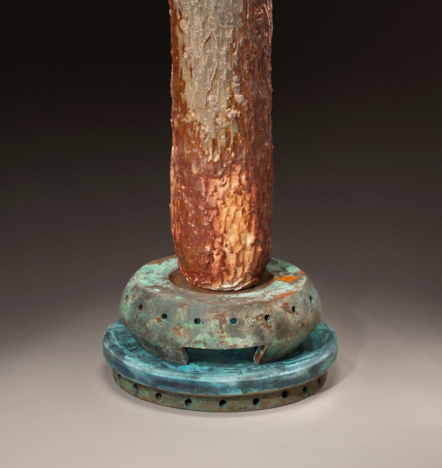 Contemporary Richard Hirsch Glazed Ceramic Crucible Sculpture, 2018 For Sale