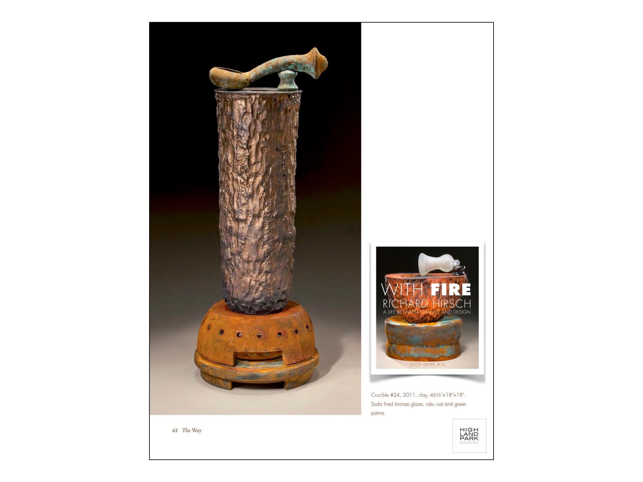 Richard Hirsch Glazed Ceramic Crucible Sculpture #24, 2011 For Sale 1