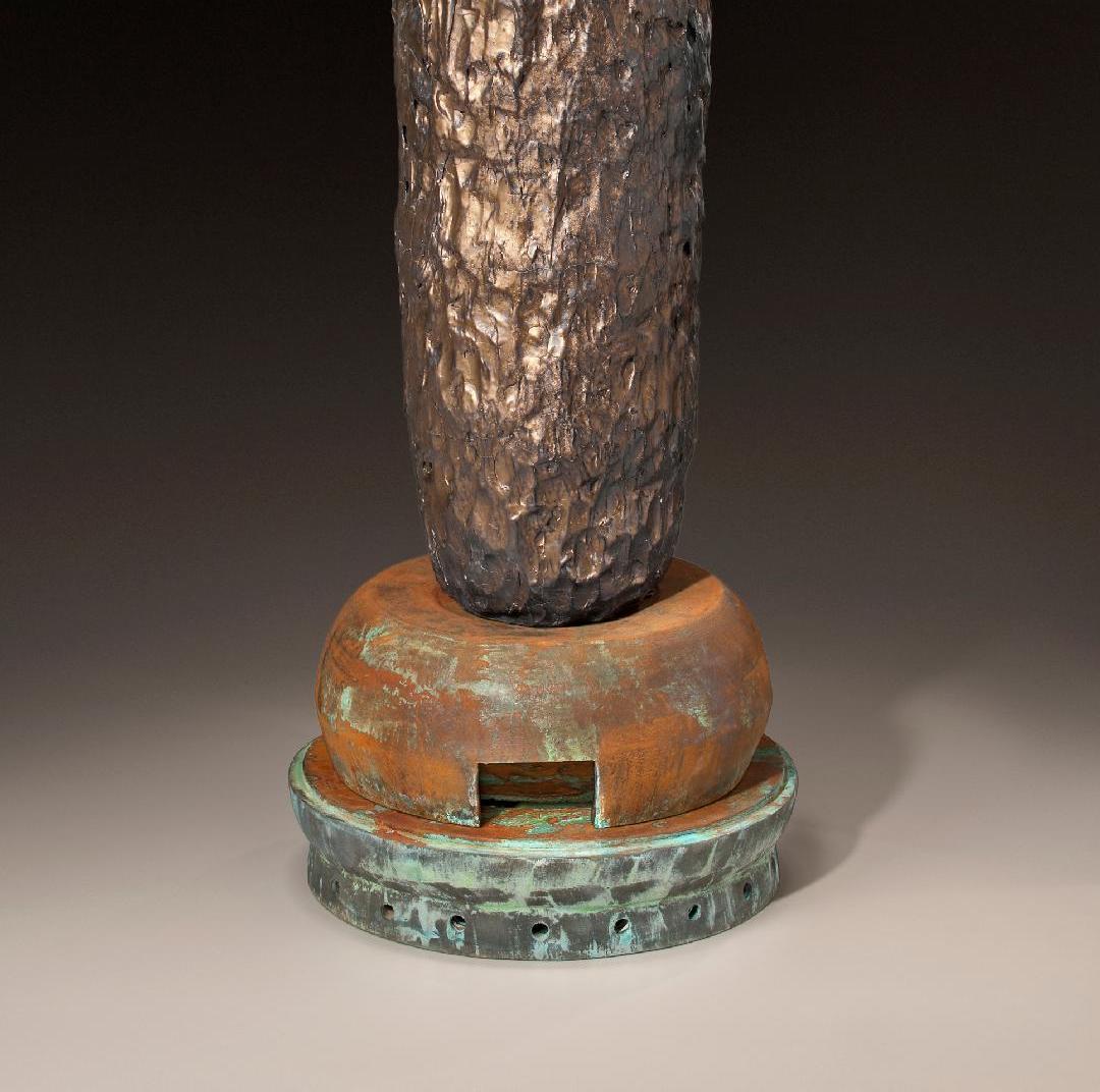 Richard Hirsch Glazed Ceramic Crucible Sculpture #25, 2011 In Excellent Condition For Sale In New York, NY